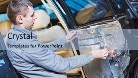  Presentation with noise vibration - Colorful presentation enhanced with automobile noise protection and vibration backdrop and a light blue colored foreground