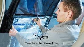  Presentation with vibration - Slides having automobile noise protection and vibration background and a light blue colored foreground