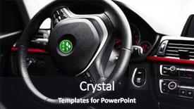  Presentation with alternative energy - Colorful PPT layouts enhanced with steering wheel of eco car backdrop and a wine colored foreground