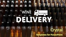  Presentation with bottles - Theme featuring automobile product - rows of bottles with different background and a tawny brown colored foreground