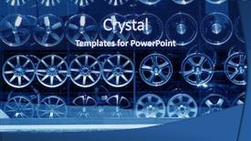  Presentation with alloy - Presentation theme consisting of automobile product - variety of alloy wheel background and a navy blue colored foreground