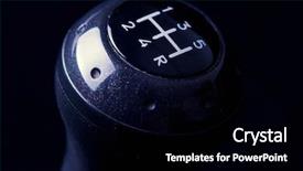  Presentation with automobile - Presentation having automobile technology - gear stick background and a  colored foreground