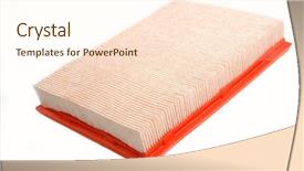  Presentation with air filtration - Slide set with automotive air filter background and a cream colored foreground