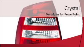  Presentation with car - Slide deck enhanced with automotive design - car headlights white background background and a lemonade colored foreground