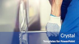  Presentation with mechanic car service repair maintenance - Cool new slides with automotive electrical - car service repair maintenance backdrop and a ocean colored foreground