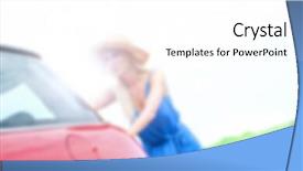  Presentation with road trip - Presentation design enhanced with automotive free - blurred background concept two women background and a  colored foreground