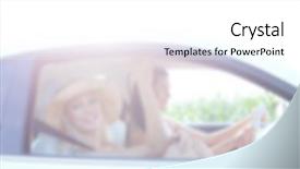  Presentation with road trip - Amazing slide set having automotive free - blurred background lifestyle concept road backdrop and a  colored foreground