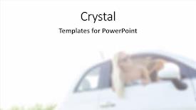  Presentation with road trip - PPT theme having automotive free - blurred background lifestyle concept road background and a  colored foreground