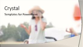  Presentation with automotive - Colorful slide set enhanced with automotive free - lifestyle blurred background concept backdrop and a  colored foreground