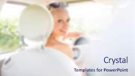  Presentation with lifestyle - Cool new slide deck with automotive free - lifestyle blurred background concept backdrop and a  colored foreground