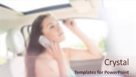  Presentation with road trip cars - Beautiful slide set featuring automotive free - road trip lifestyle blurred background backdrop and a  colored foreground