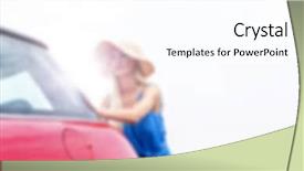  Presentation with automotive - Cool new presentation design with automotive free - road trip lifestyle blurred background backdrop and a  colored foreground
