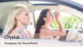  Presentation with automotive - Beautiful presentation featuring automotive free - road trip lifestyle blurred background backdrop and a  colored foreground