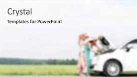  Presentation with automotive - Theme featuring automotive free - road trip lifestyle blurred background background and a  colored foreground