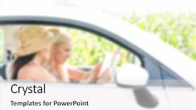  Presentation with road trip - Beautiful slides featuring automotive free - road trip lifestyle blurred background backdrop and a  colored foreground