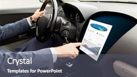  Presentation with car business - Slides having automotive menu - transport business modern technology background and a  colored foreground