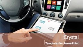  Presentation with transport and future technology concept - Theme with automotive menu - transport business trip technology online background and a  colored foreground