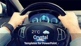  Presentation with car business - Amazing theme having automotive menu - transport business trip technology backdrop and a  colored foreground