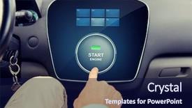  Presentation with driving - Amazing PPT theme having automotive menu - transport driving technology and people backdrop and a  colored foreground