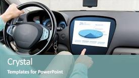  Presentation with technology - Presentation design consisting of automotive menu - transport modern technology and people background and a  colored foreground