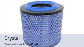  Presentation with inhaler - PPT layouts enhanced with automotive parts - inhaler isolated under the white background and a  colored foreground