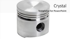  Presentation with automotive - Presentation featuring automotive piston background and a white colored foreground