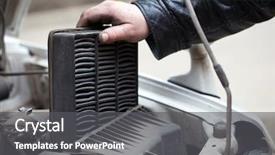  Presentation with filter - Cool new slide deck with automotive score - replacing the air filter car backdrop and a dark gray colored foreground
