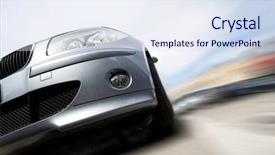  Presentation with vehicle - Amazing slides having commercial vehicles - fast generic vehicle with no backdrop and a sky blue colored foreground