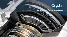  Presentation with automotive - Amazing slides having automotive transmission gearbox isolated backdrop and a ocean colored foreground