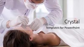  Presentation with autopsy - Audience pleasing slides consisting of autopsy - police coroner examining dead body backdrop and a light gray colored foreground