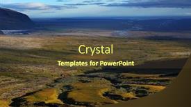  Presentation with national territory - Cool new slide deck with autumn alpine landscape in skaftafell national park iceland europe backdrop and a tawny brown colored foreground