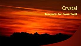  Presentation with romania - Theme featuring autumn-alpine-landscape-of-bucegi background and a tawny brown colored foreground