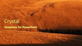  Presentation with romania - Slide set featuring autumn-alpine-landscape-of-bucegi background and a tawny brown colored foreground