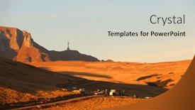  Presentation with romania - PPT layouts with autumn-alpine-landscape-of-bucegi background and a lemonade colored foreground