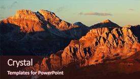 Presentation with alpine - Beautiful PPT layouts featuring autumn alpine landscape in the dolomites italy europe backdrop and a tawny brown colored foreground