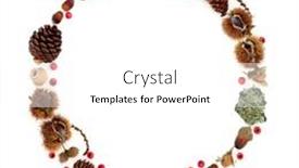  Presentation with fall abstract - Slide deck with autumn-and-thanksgiving-wreath-abstract background and a white colored foreground