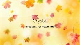  Presentation with autumn leaves falling - Cool new slide deck with autumn-background-with-falling-leaves backdrop and a blonde colored foreground