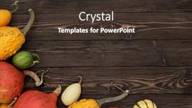  Presentation with harvest - Slide deck featuring autumn-banner-with-a-frame background and a tawny brown colored foreground