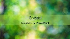  Presentation with blurred bokeh - Theme consisting of autumn bokeh background background and a yellow colored foreground