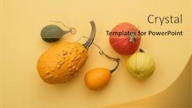  Presentation with harvest - PPT layouts featuring autumn-card-with-a-harvest background and a yellow colored foreground