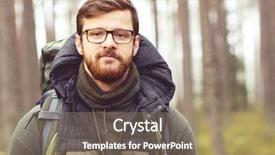  Presentation with camp - Beautiful slide deck featuring autumn color and hipster filter backdrop and a coral colored foreground