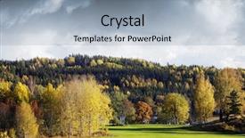  Presentation with dark colon cancer - Presentation theme featuring autumn colored landscape sweden dark background and a  colored foreground