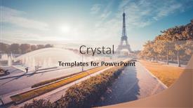  Presentation with paris france - Beautiful slide set featuring autumn-colors-in-paris-france backdrop and a lemonade colored foreground