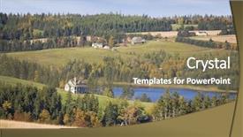  Presentation with trout - Slide deck featuring autumn colors on the trout background and a  colored foreground