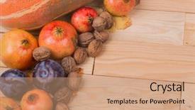  Presentation with space - Beautiful slides featuring autumn composition from top free backdrop and a  colored foreground