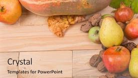  Presentation with life span - Beautiful PPT theme featuring autumn composition from top free backdrop and a  colored foreground