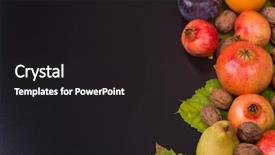  Presentation with thanksgiving - Theme featuring autumn composition from top free background and a  colored foreground