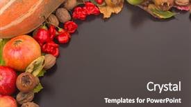  Presentation with life span development - PPT theme consisting of autumn composition from top free background and a  colored foreground