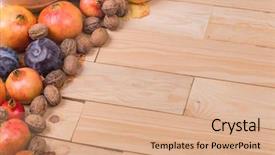  Presentation with life span - Audience pleasing PPT theme consisting of autumn composition from top free backdrop and a  colored foreground