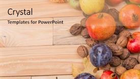  Presentation with life span development - Cool new PPT theme with autumn composition from top free backdrop and a  colored foreground